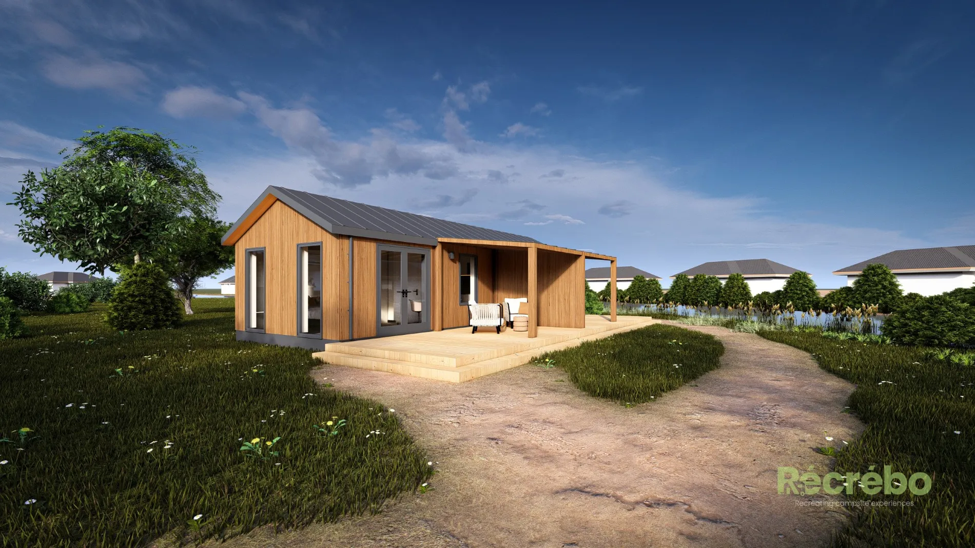 Interieur van het Pannehofje met uitzicht